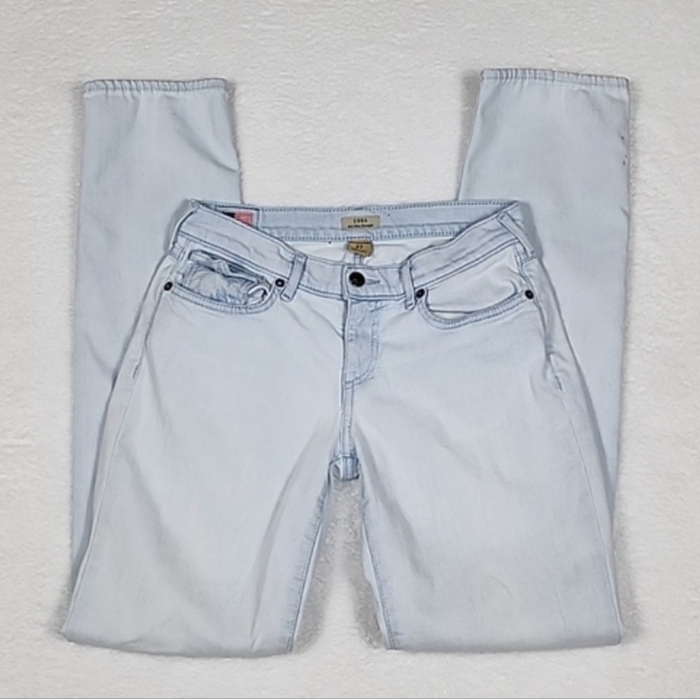 True Religion Cora Mid Rise Straight Leg Jeans